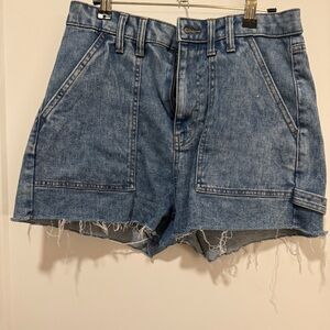 Wild Fable High Rise Utility Denim Cutoff Shorts Women’s Size 10